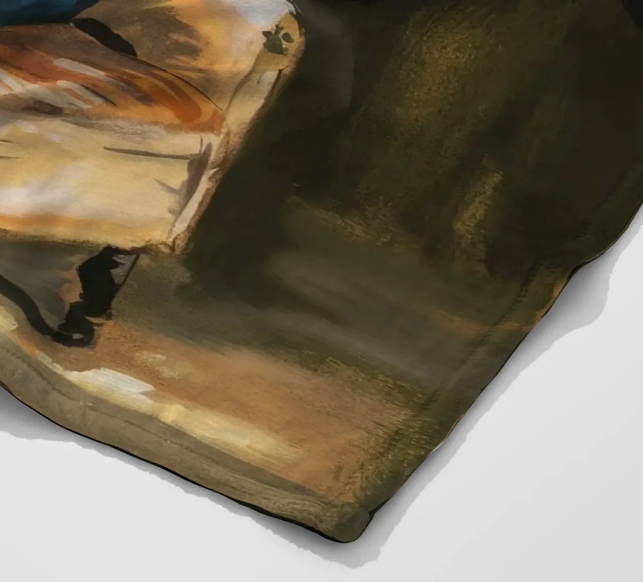 Sedia d'oro Reverie coperta in pile da Verve Pigments