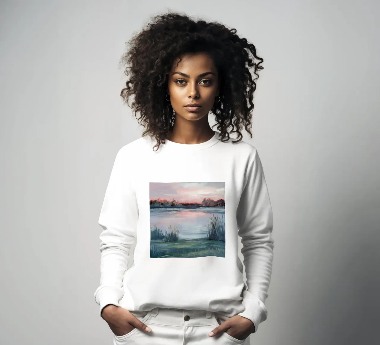 Atardecer Marsh Glow sudadera de Verve Pigments
