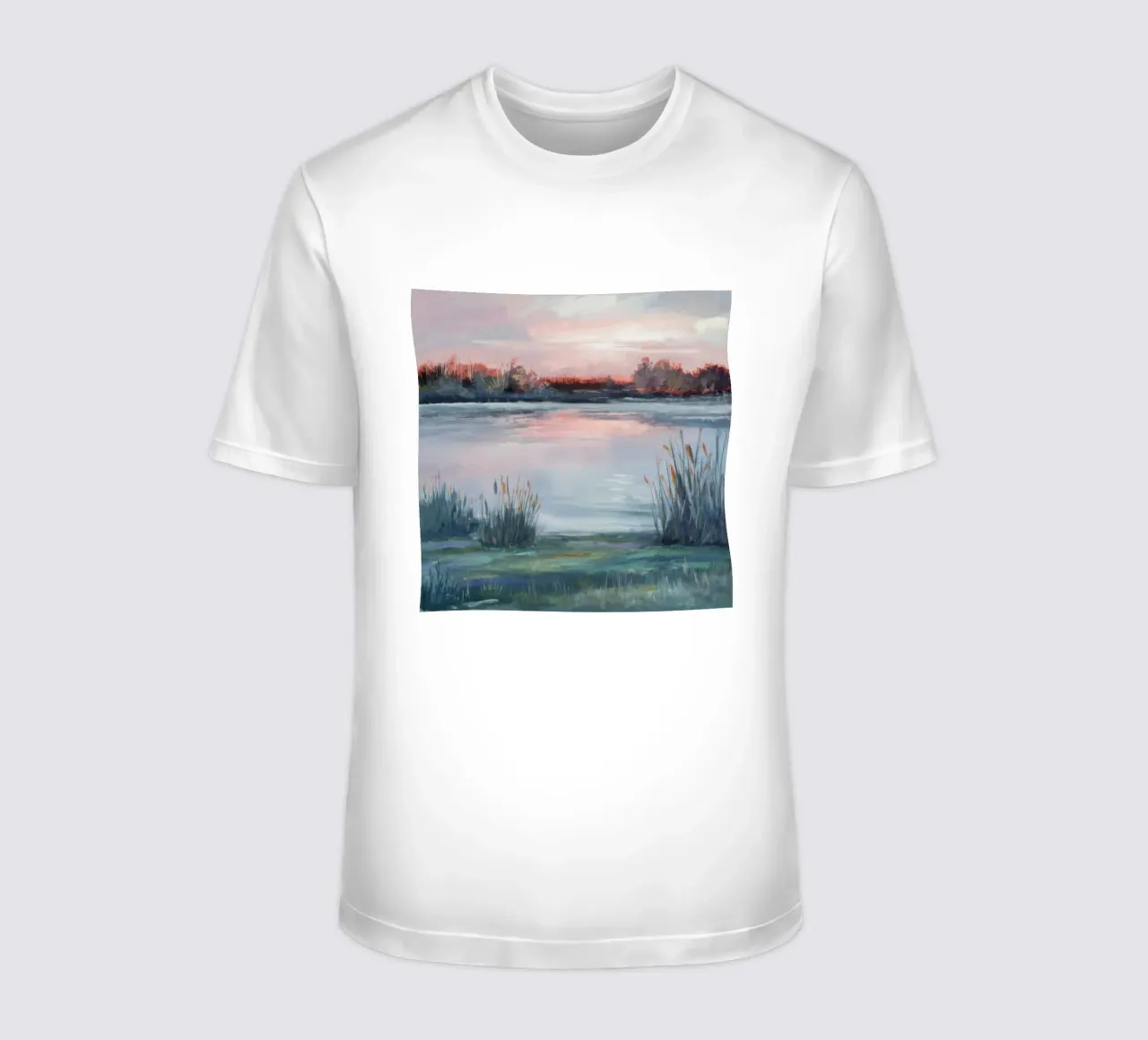 Dusk Marsh Glow t-shirt by Verve Pigments