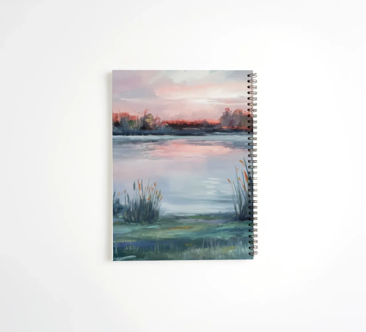 Dusk Marsh Glow spiral notebook by Verve Pigments