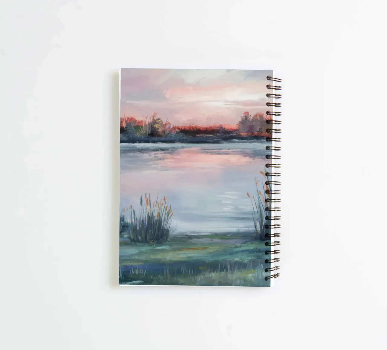 Dusk Marsh Glow spiral notebook by Verve Pigments