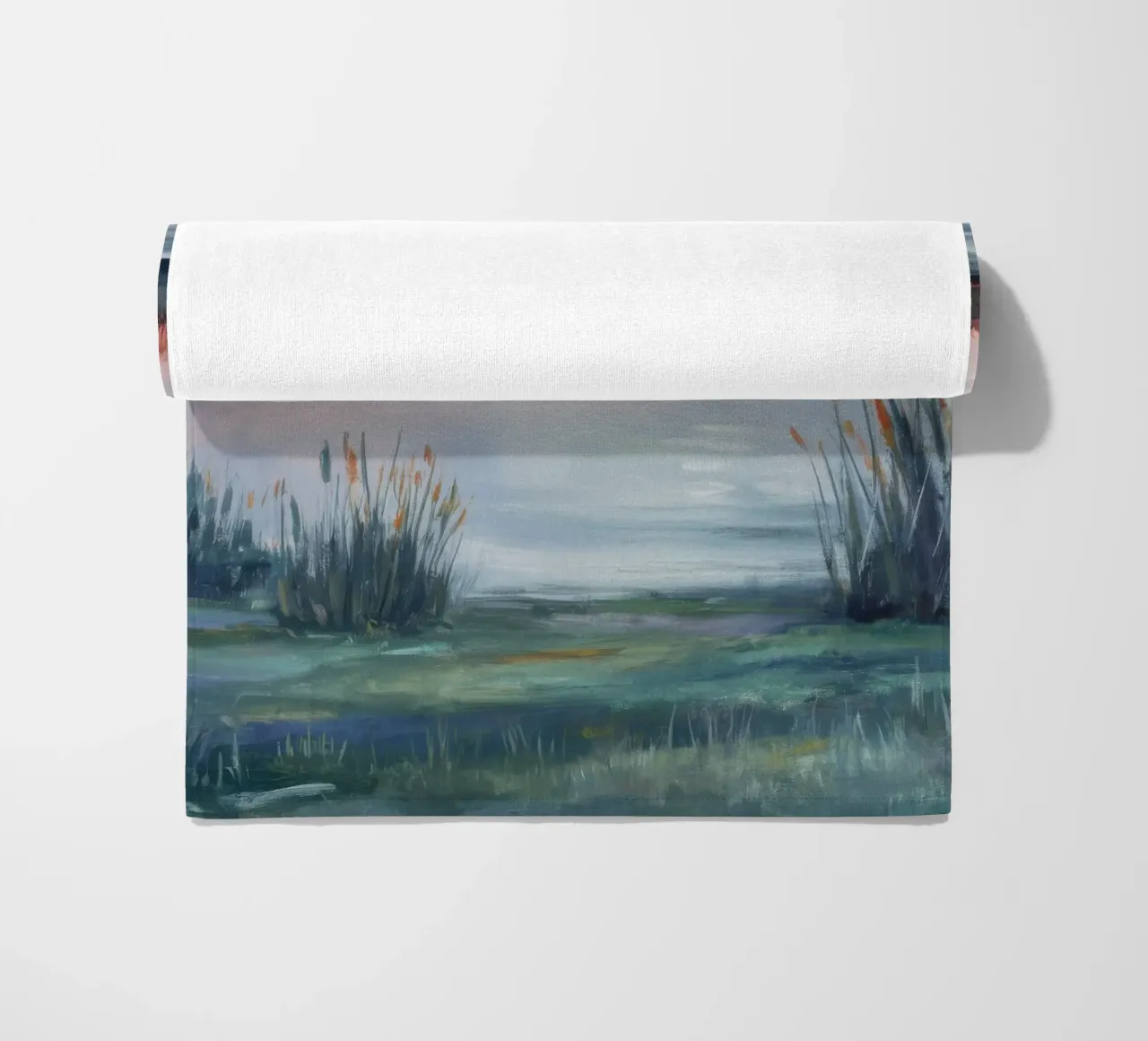 Schemering Moerasgloed strandhanddoek van Verve Pigments