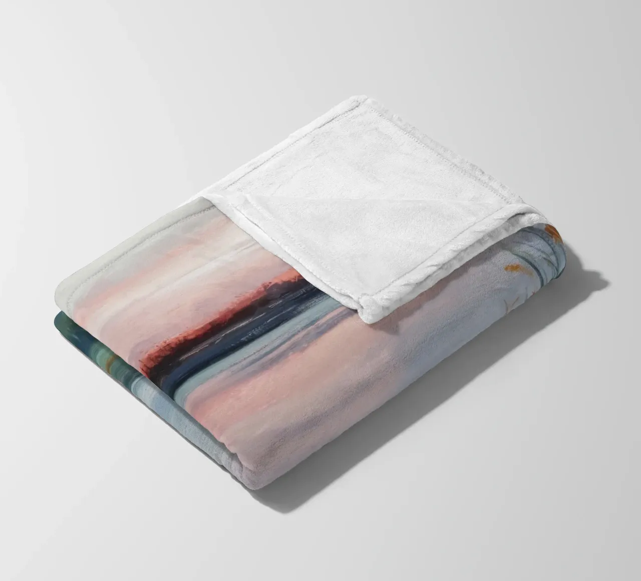 Dusk Marsh Glow fleece blanket by Verve Pigments