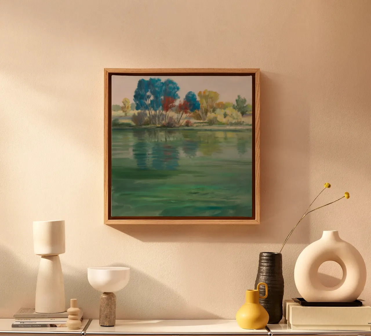 Mirage di Island Grove tela con Cornice a cassetta da Verve Pigments