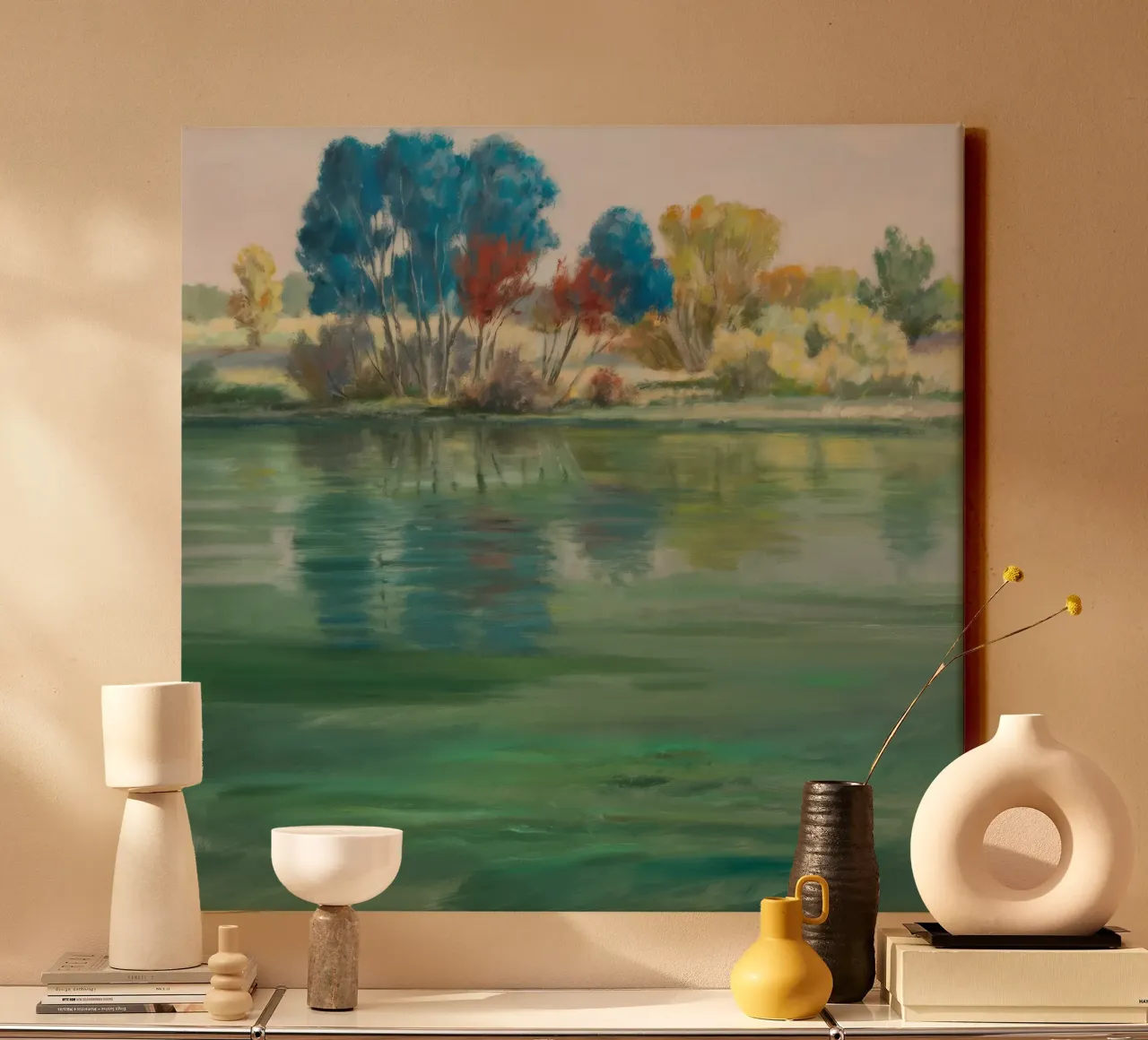 Mirage di Island Grove tela con Cornice a cassetta da Verve Pigments