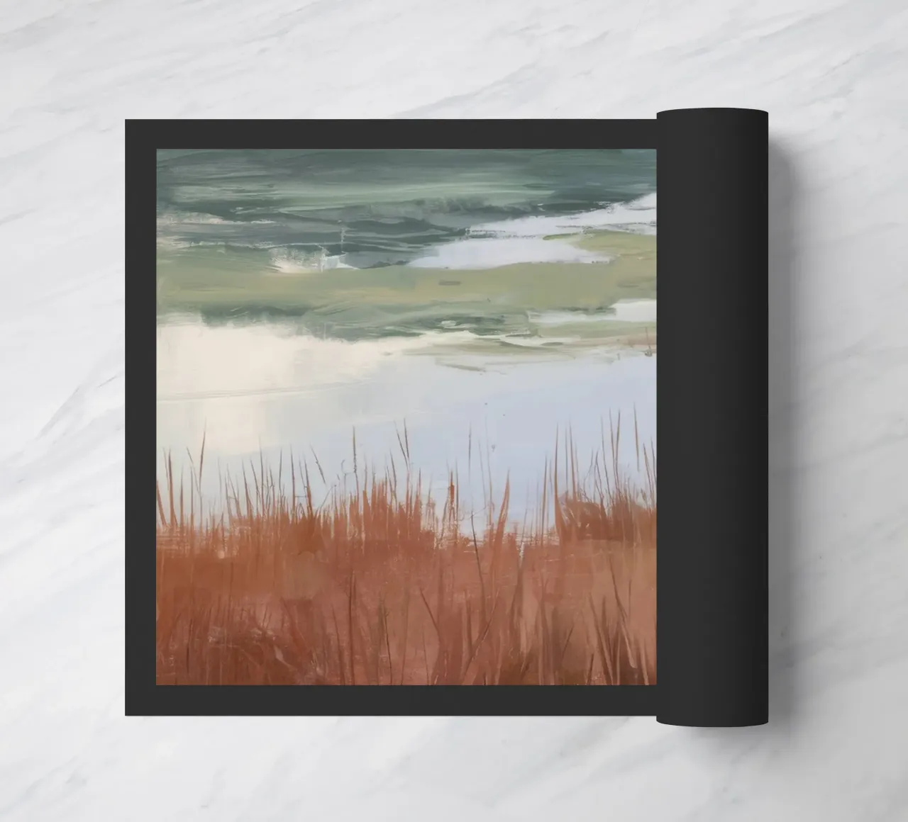 Salt Marsh Tranquility doormat by Verve Pigments