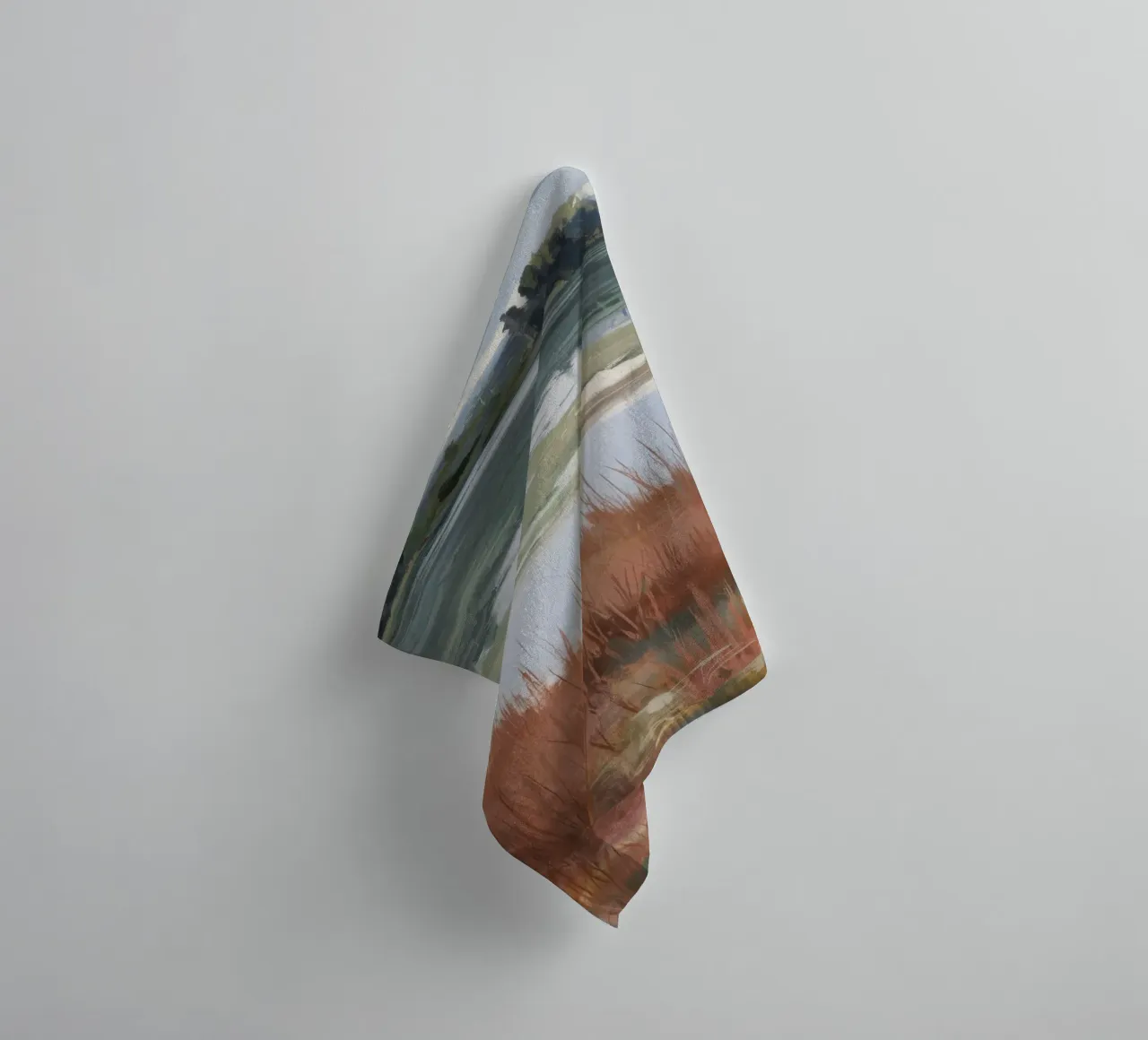 Salt Marsh Tranquility towel by Verve Pigments