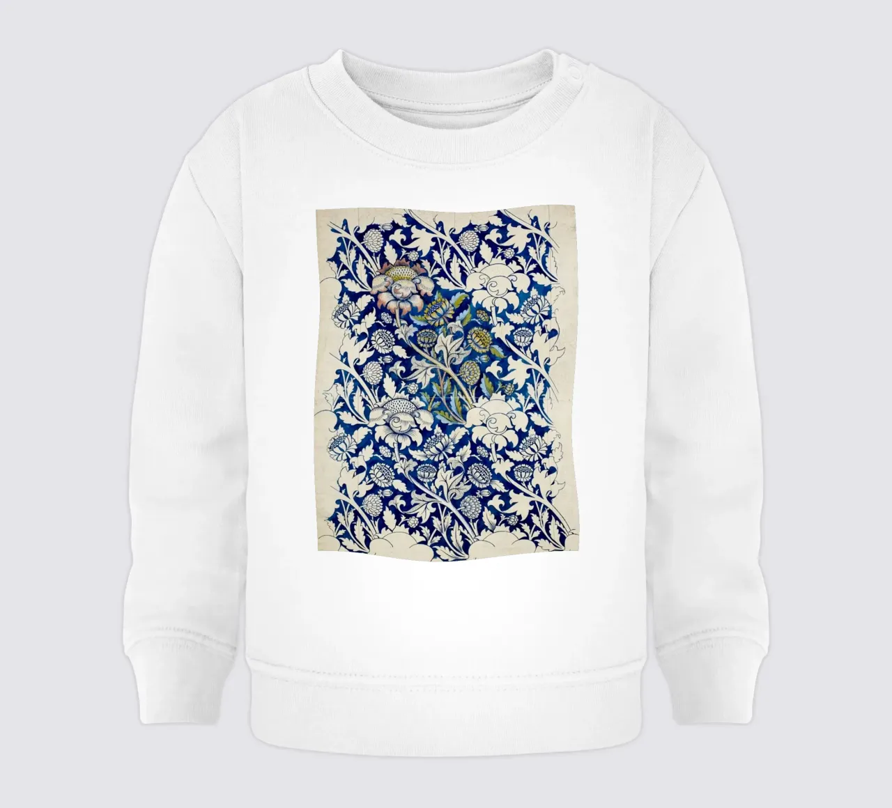 modello di foglia floreale vite william morris felpa neonato da komo store