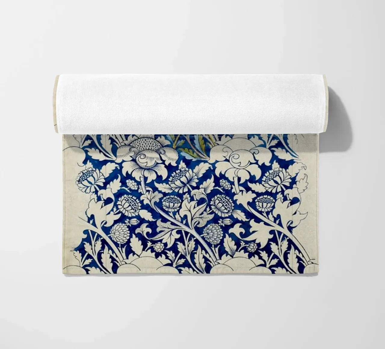 modello di foglia floreale vite william morris telo mare da komo store