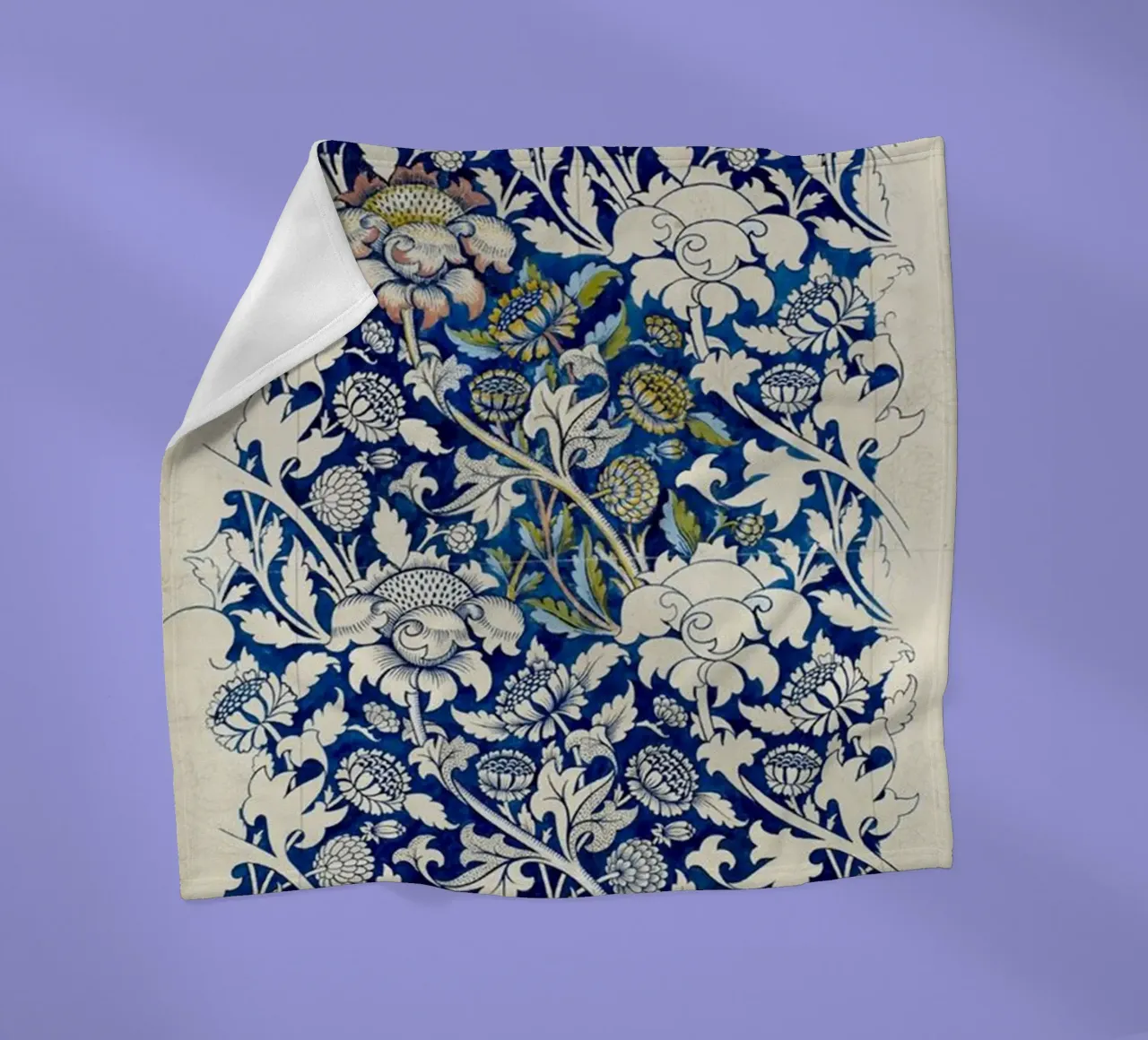 modello di foglia floreale vite william morris coperta in pile da komo store