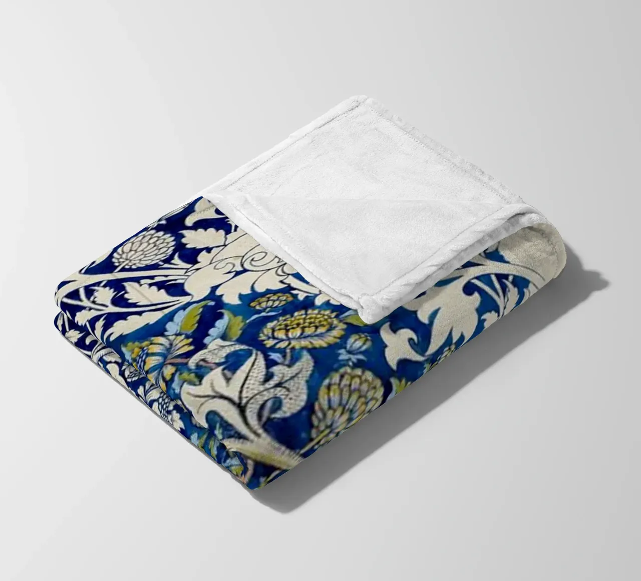 modello di foglia floreale vite william morris coperta in pile da komo store