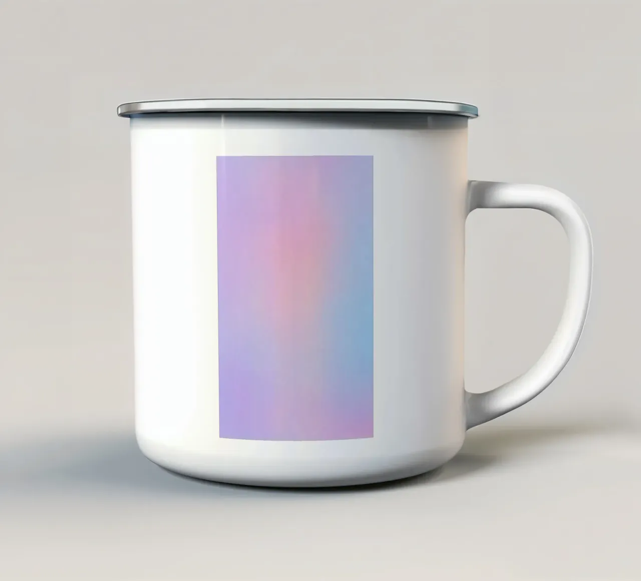 Aurore Pastel - Tonalità blu e rosa tazza in smalto da studiofox