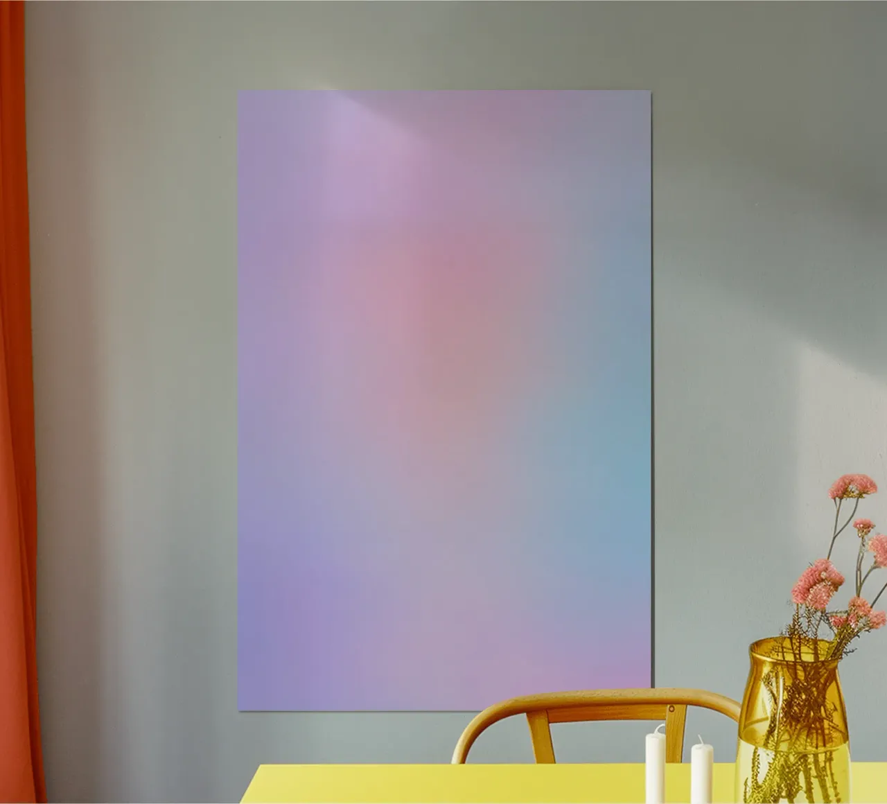 Aurore Pastel - Tonalità blu e rosa poster da studiofox