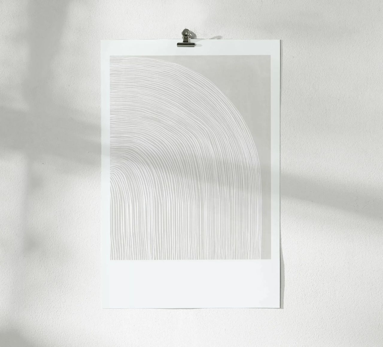 The Curve No. 1 poster with wooden frame by typealive
