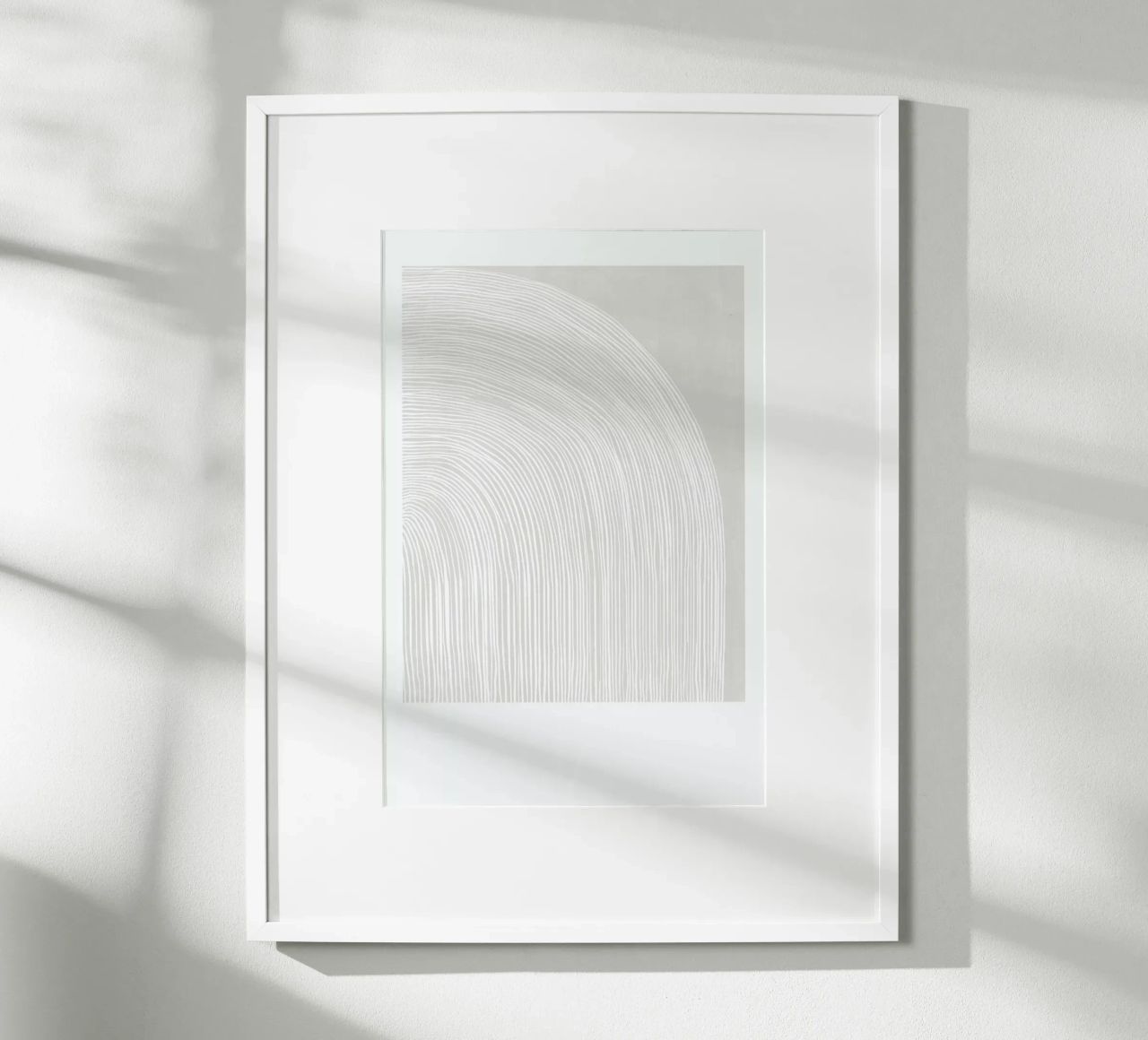 The Curve No. 1 poster with wooden frame by typealive