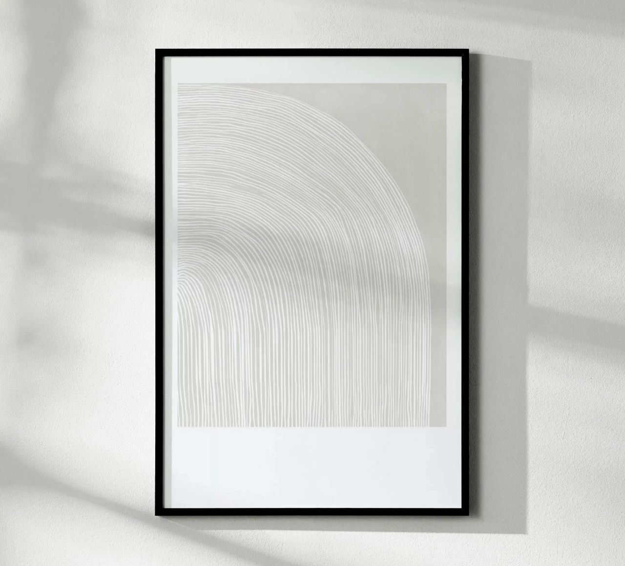 The Curve No. 1 poster with wooden frame by typealive