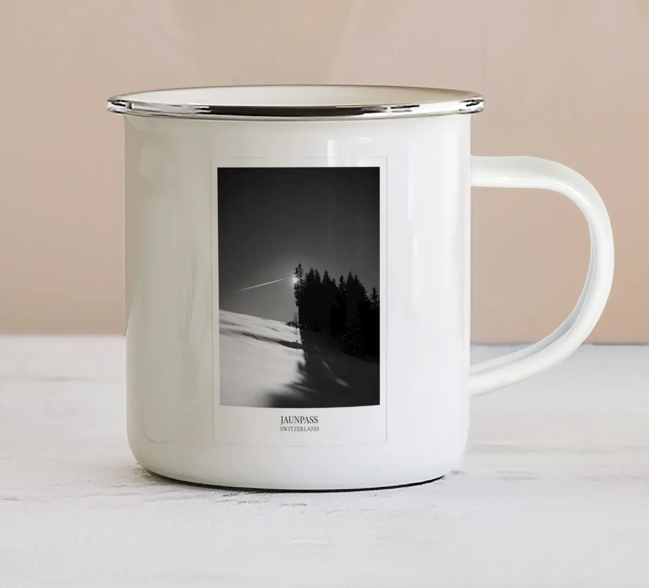 Jaunpass: Switzerland tazza in smalto da FujiFrames