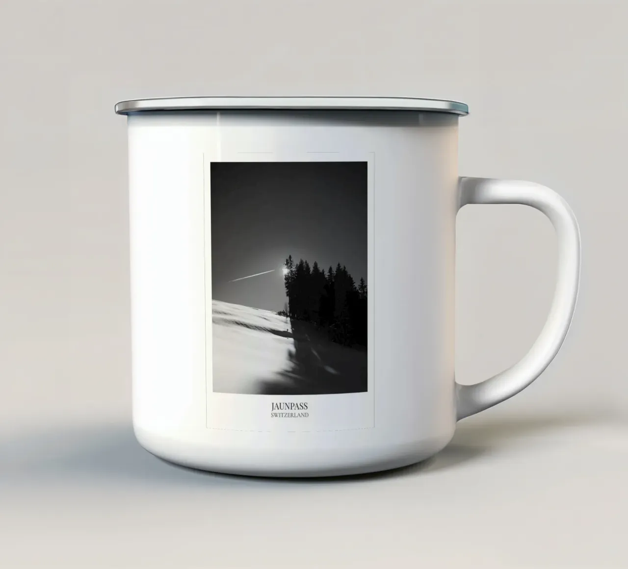 Jaunpass: Switzerland tazza in smalto da FujiFrames