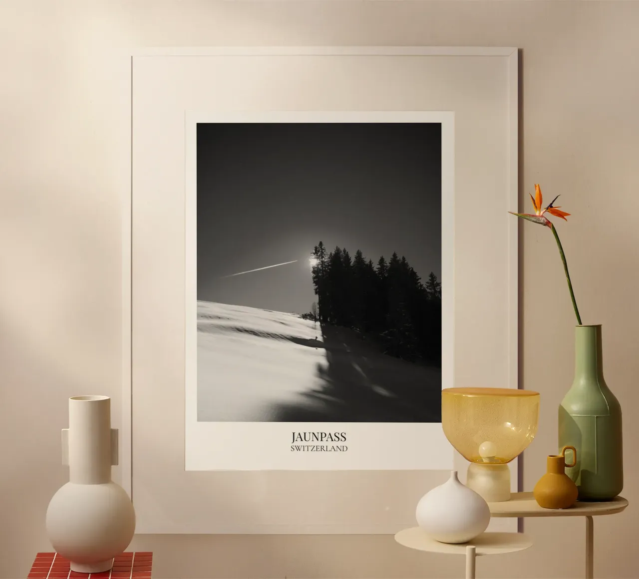 Jaunpass: Switzerland poster con telaio in legno da FujiFrames