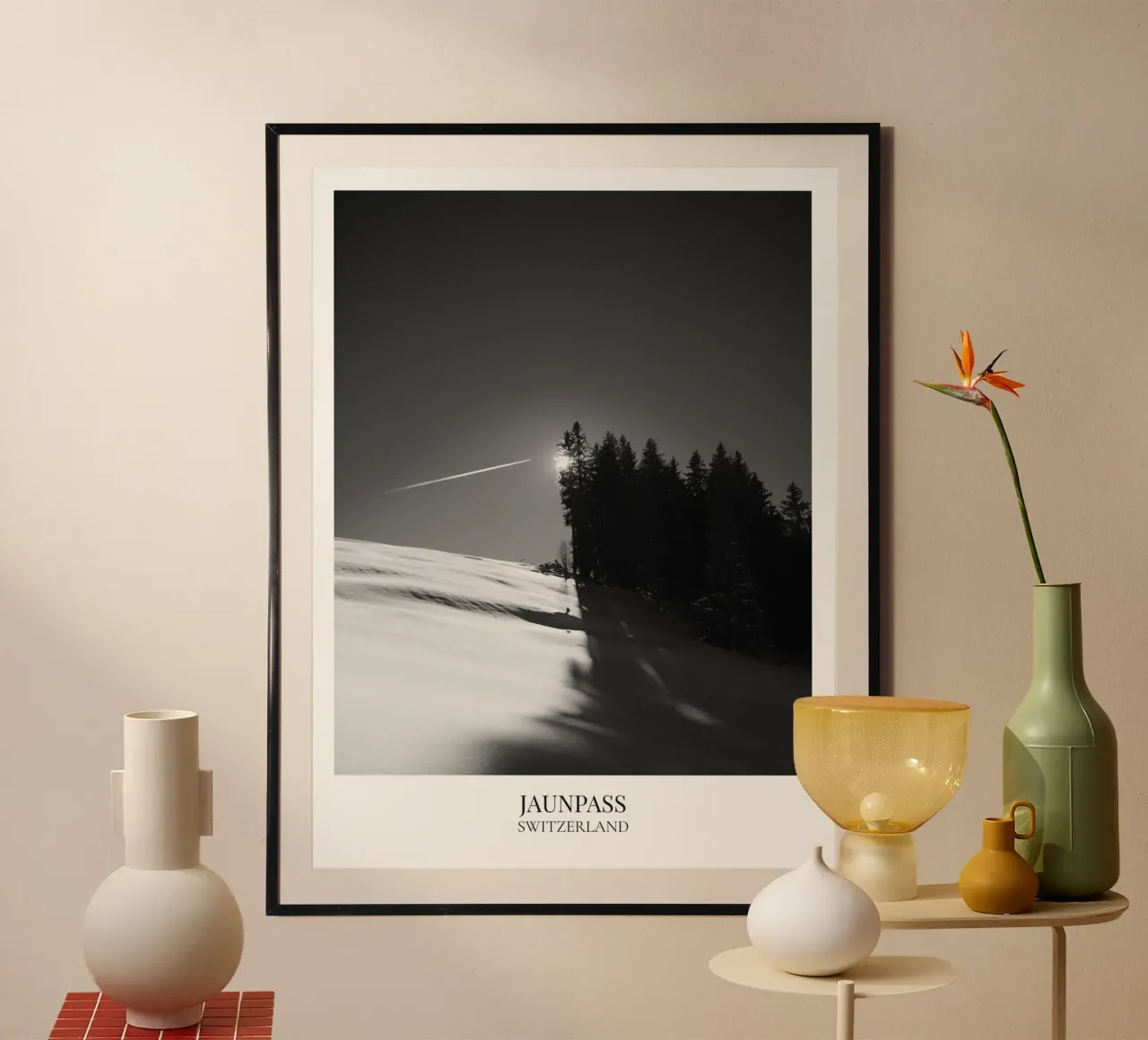 Jaunpass: Switzerland poster con telaio in legno da FujiFrames