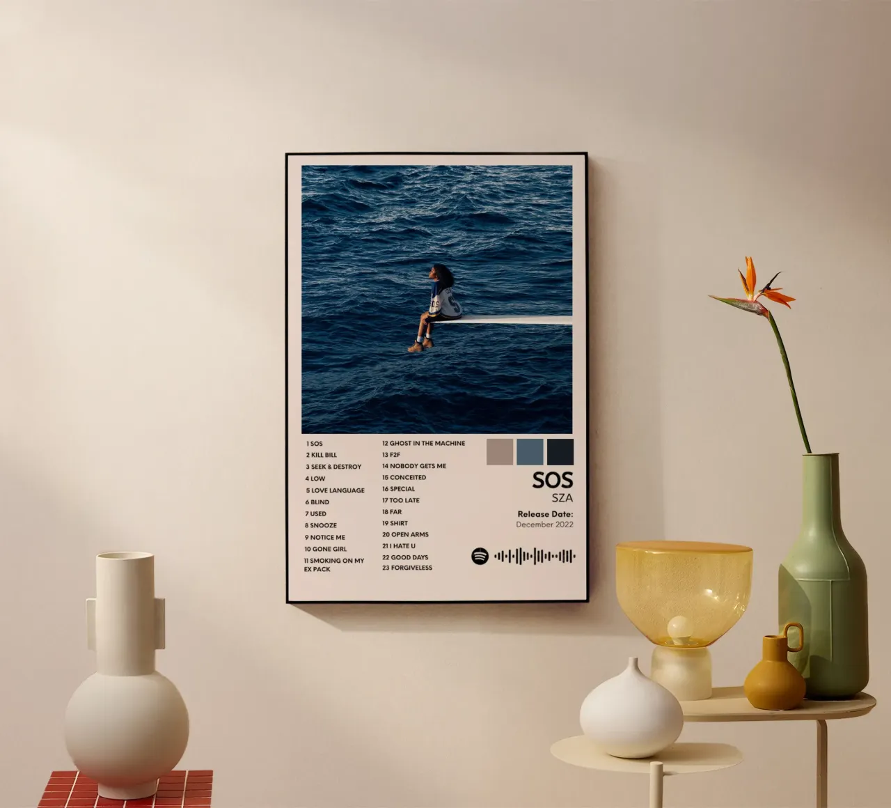 SOS/SZA plexiglass da Attaboy Dsgn