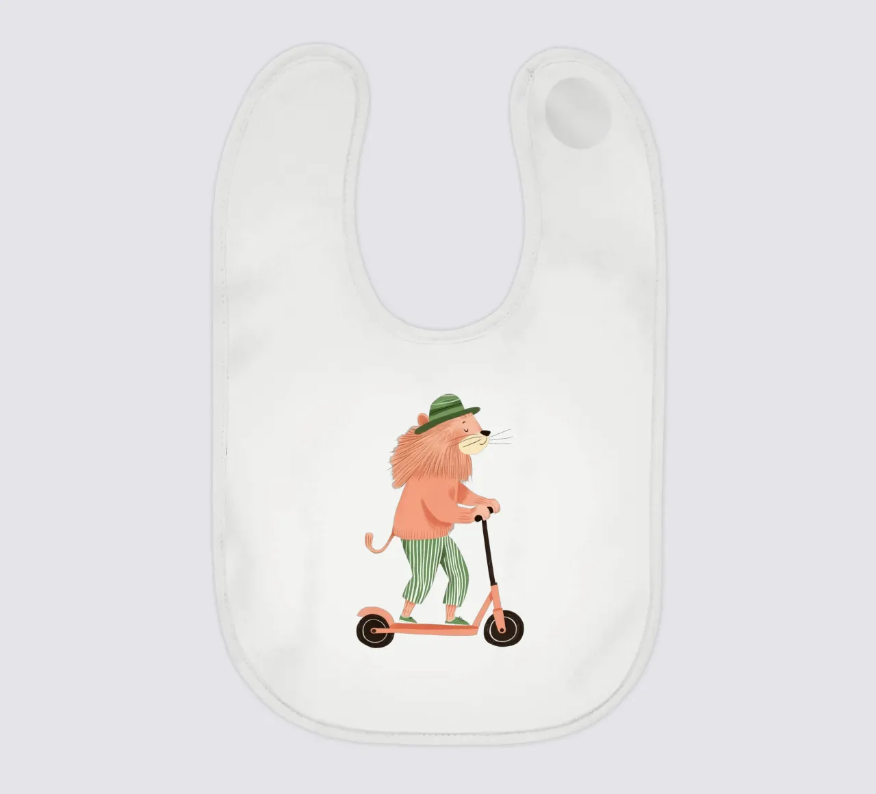 Leone freddo bavaglino da HookASmile