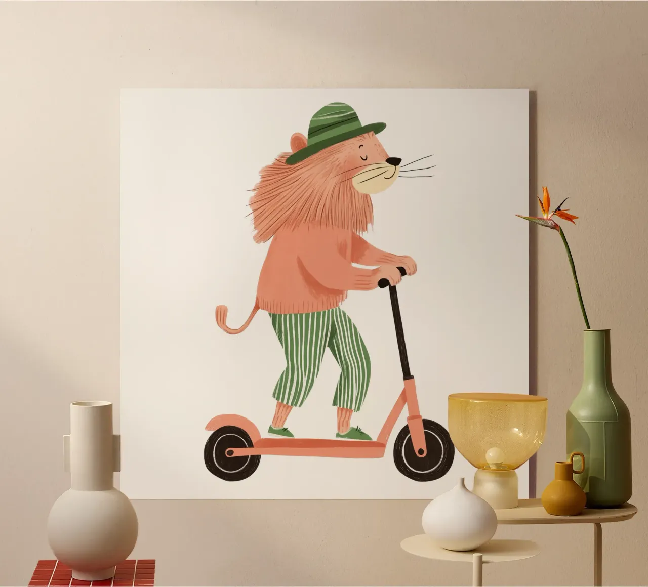 Chill Lion acrylic glass by HookASmile