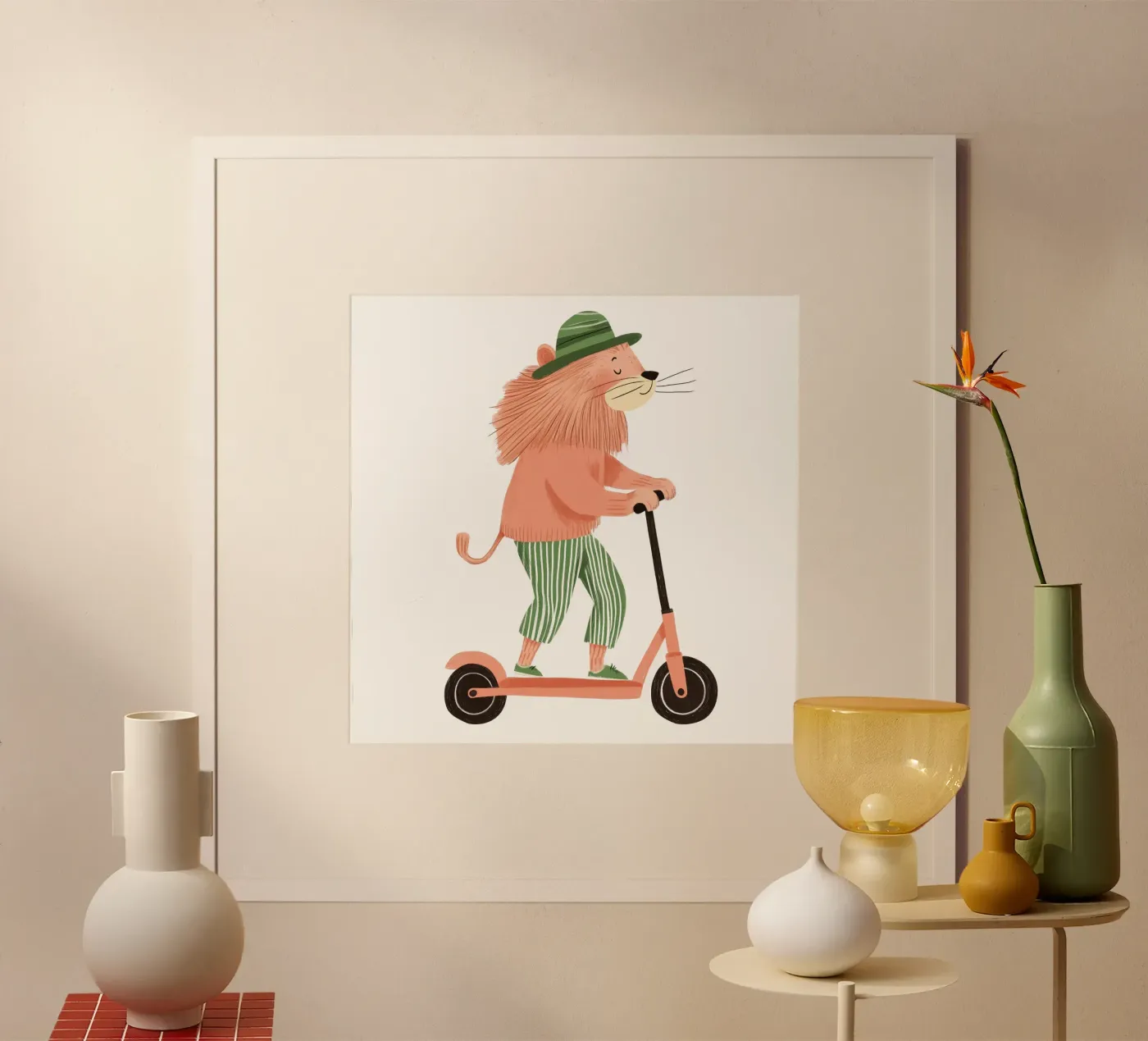 Chill Lion poster van HookASmile