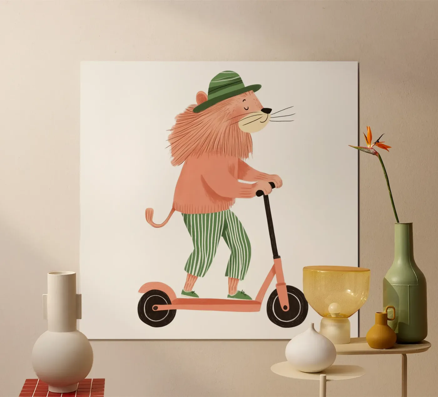 Chill Lion poster van HookASmile