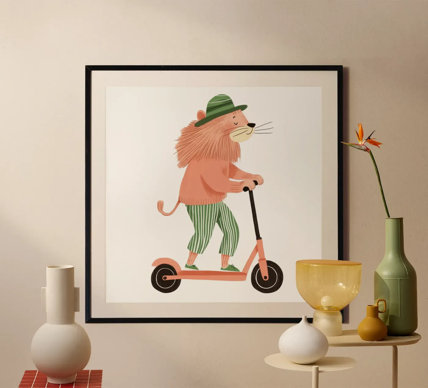 Chill Lion poster van HookASmile