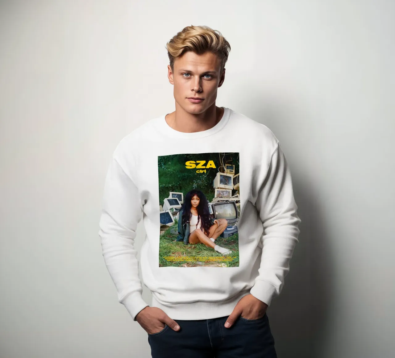 Ctrl by Sza sweatshirt van Attaboy Dsgn