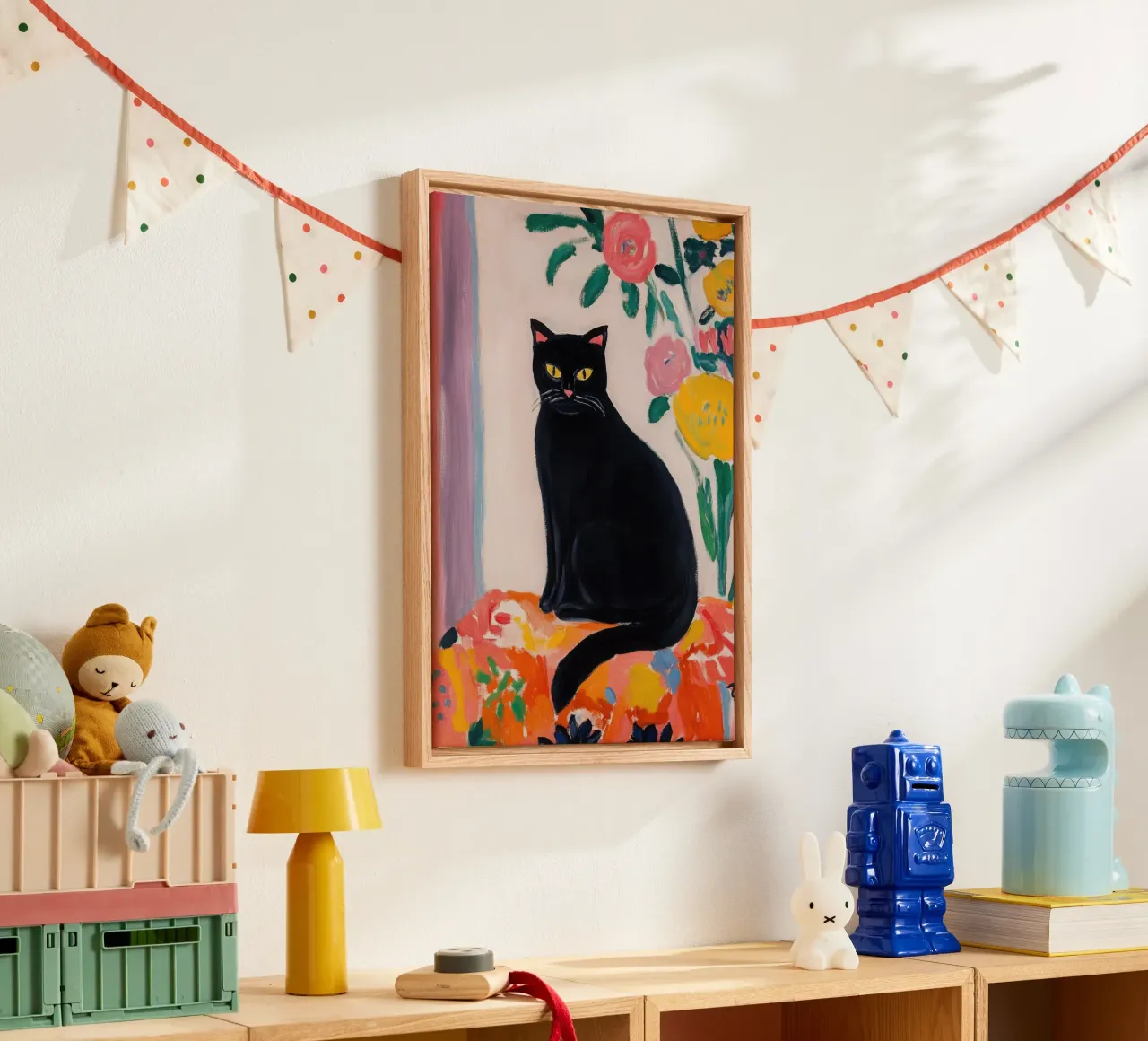 Matisse cat canvas by Euphoria Theresa