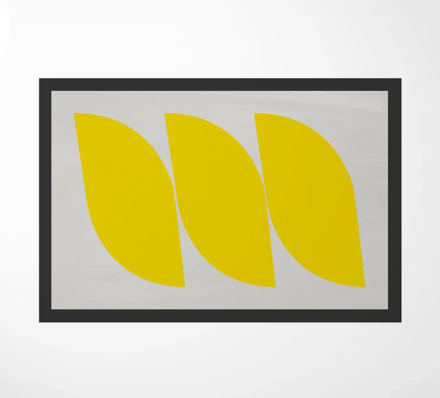 Waves (Yellow) doormat by Rose Beck Art
