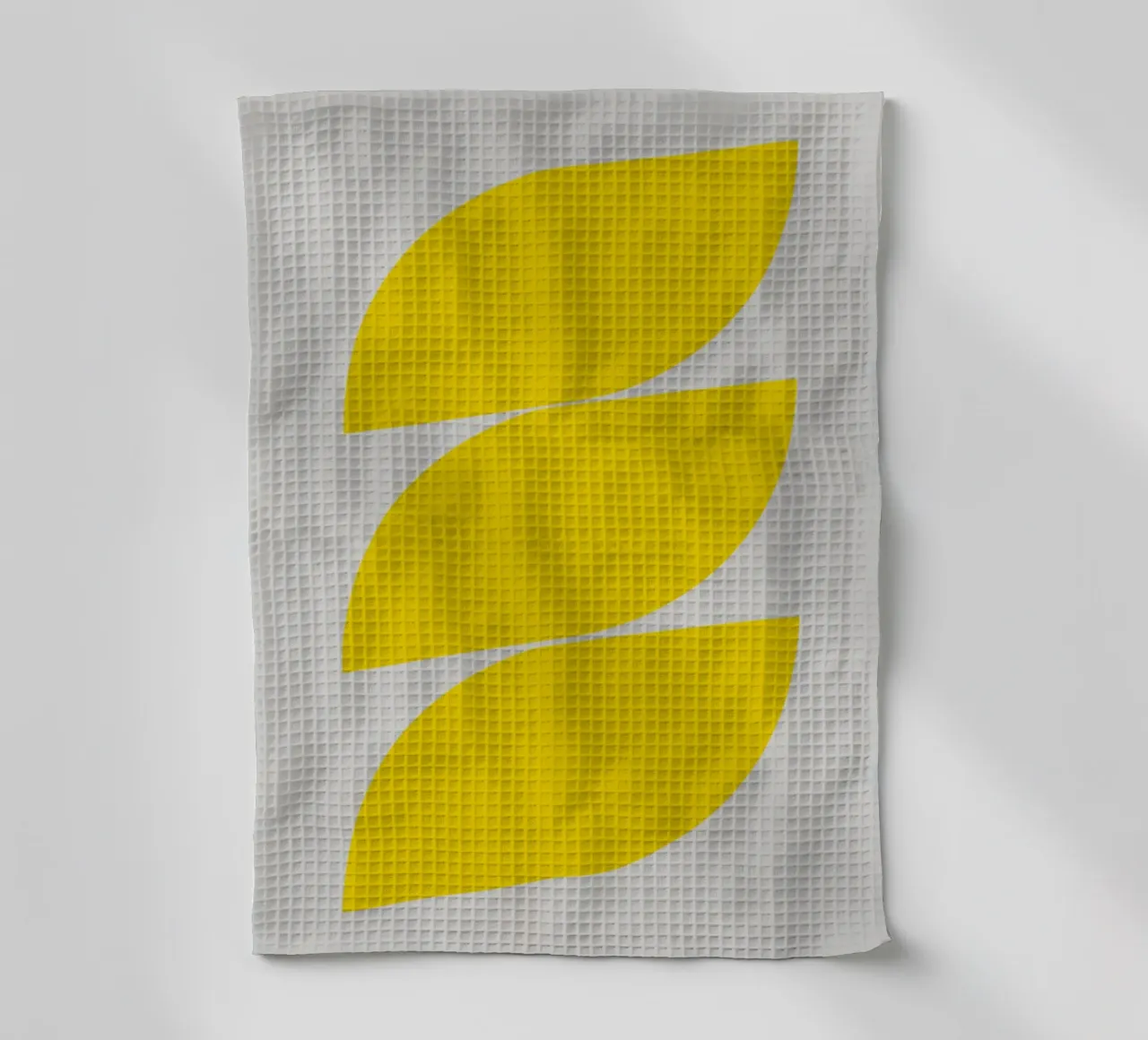 Vagues (jaune) torchon de Rose Beck Art