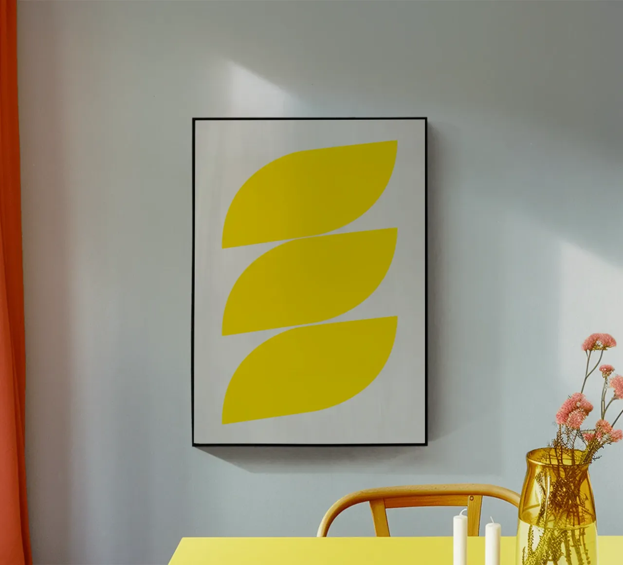 Onde (giallo) plexiglass da Rose Beck Art