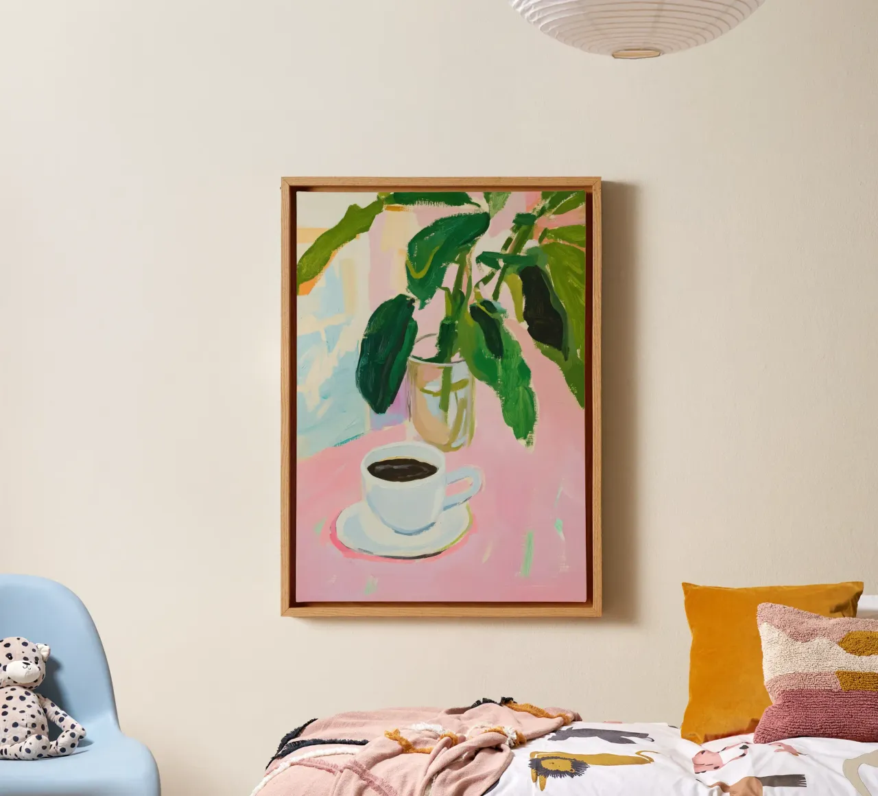 Caffè a pennello tela con Cornice a cassetta da Euphoria Theresa