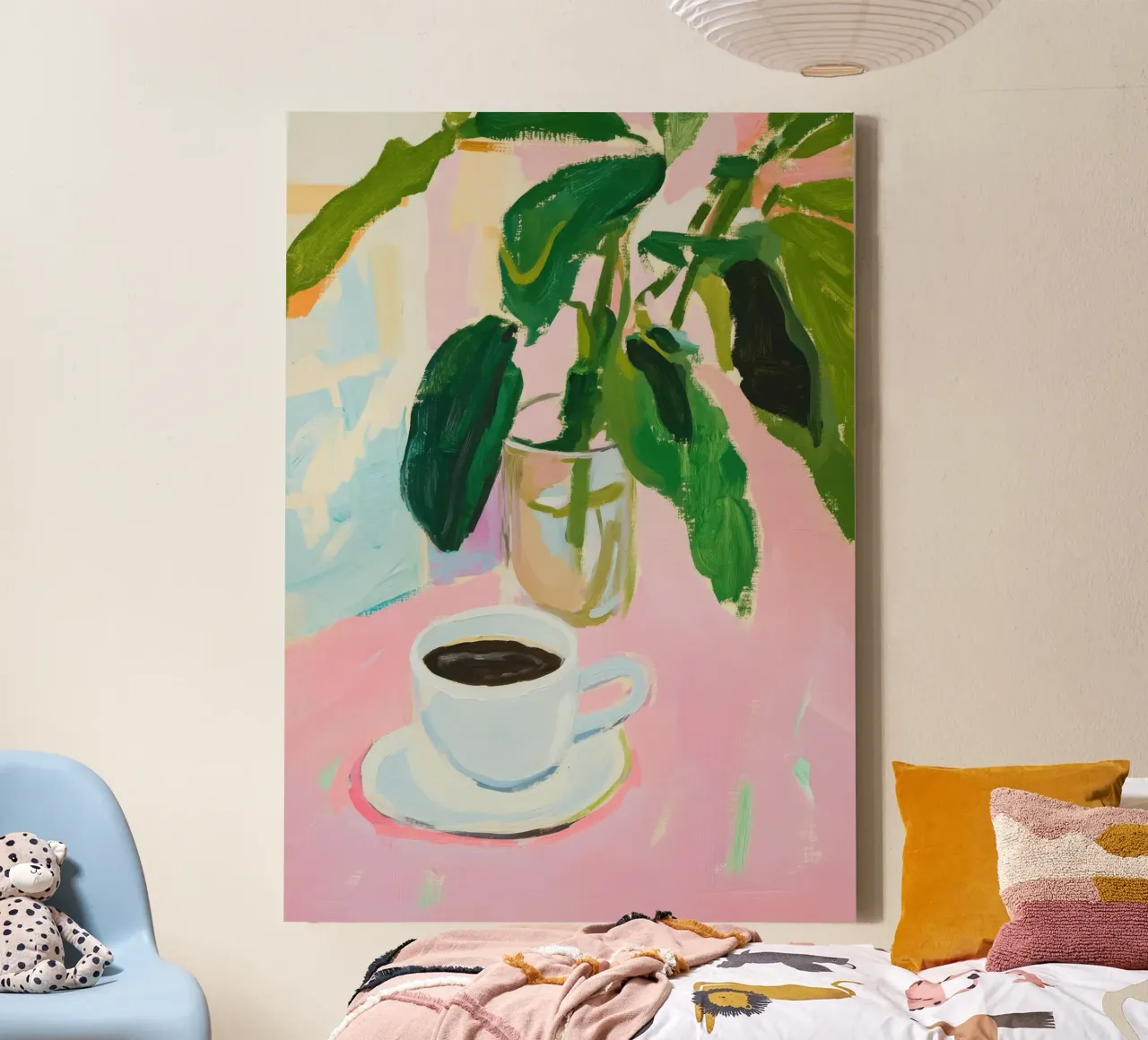Caffè a pennello tela con Cornice a cassetta da Euphoria Theresa