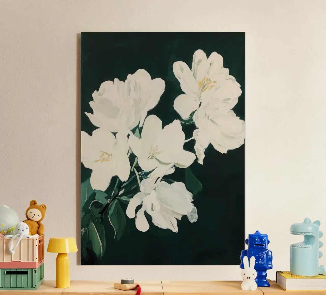 Splendore floreale bianco plexiglass da Euphoria Theresa