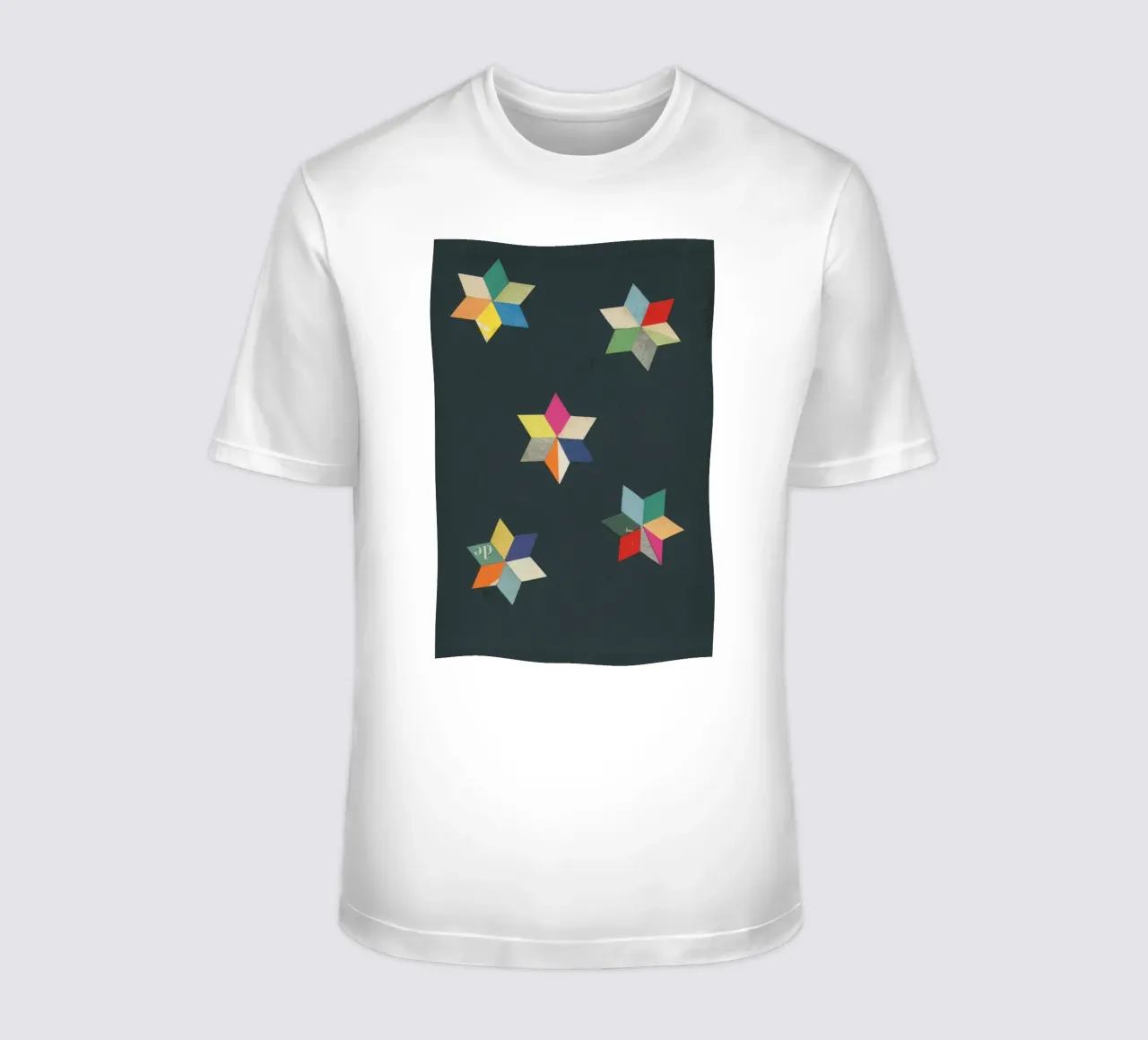 Paper Stars t-shirt da Cassia Beck Collage