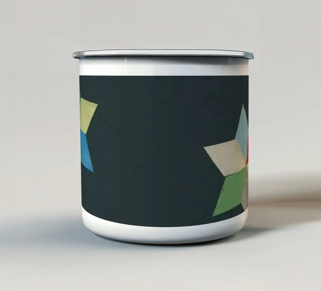 Paper Stars tazza in smalto da Cassia Beck Collage