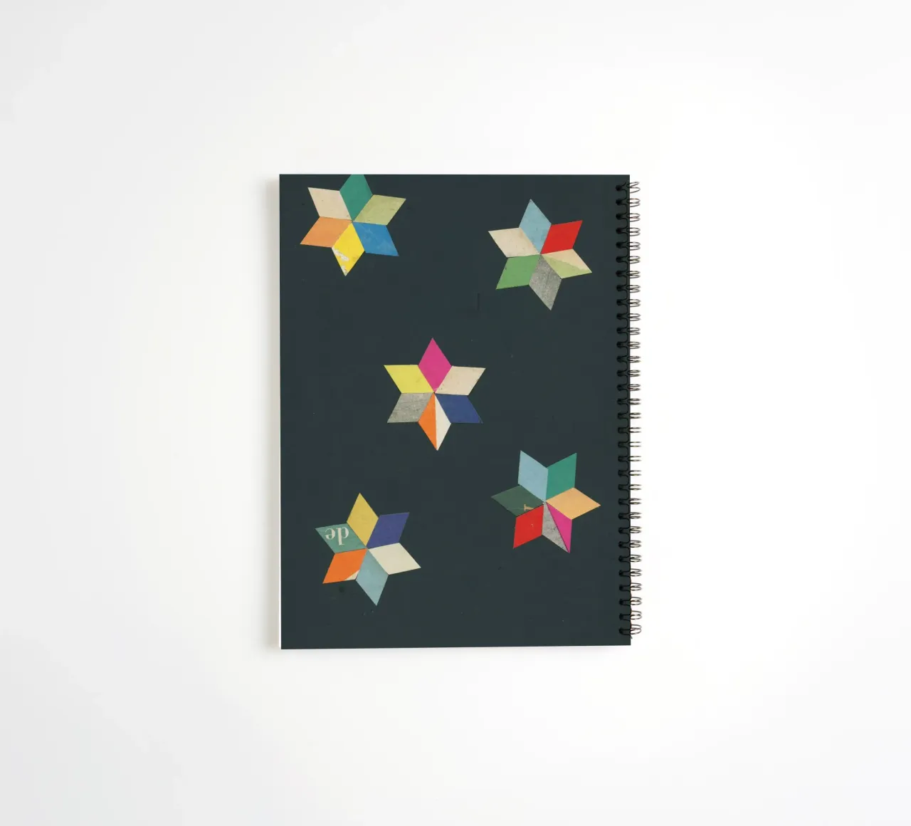 Paper Stars spiral notebook by Cassia Beck Collage
