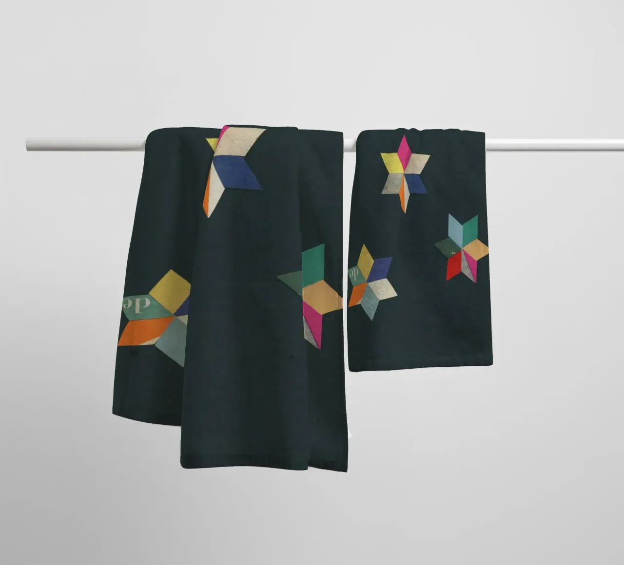 Paper Stars asciugamano da bagno da Cassia Beck Collage