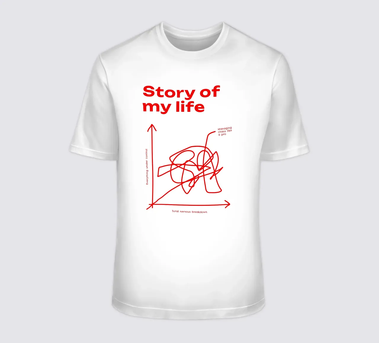 Managing chaos like a pro t-shirt da Bureau Purpur