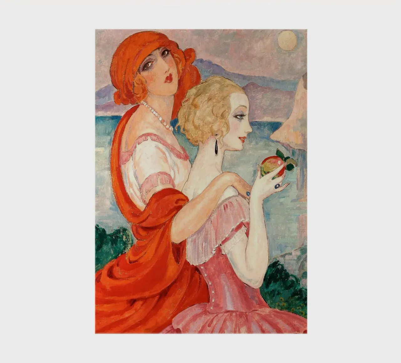 Gerda Wegener⁠ - On the road to Anacapri notebook by apoloprints