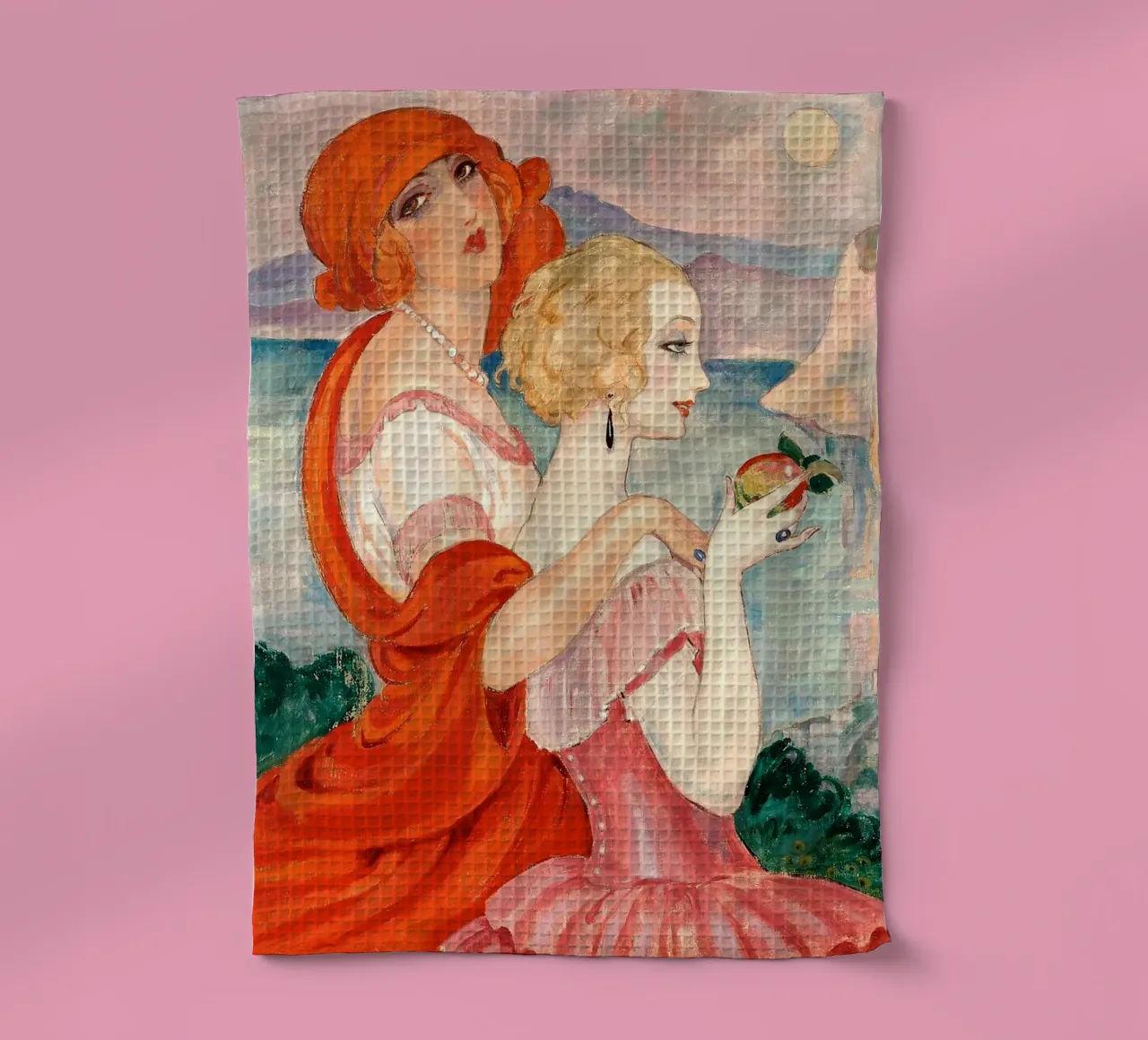 Gerda Wegener⁠ - On the road to Anacapri canovaccio da cucina da apoloprints