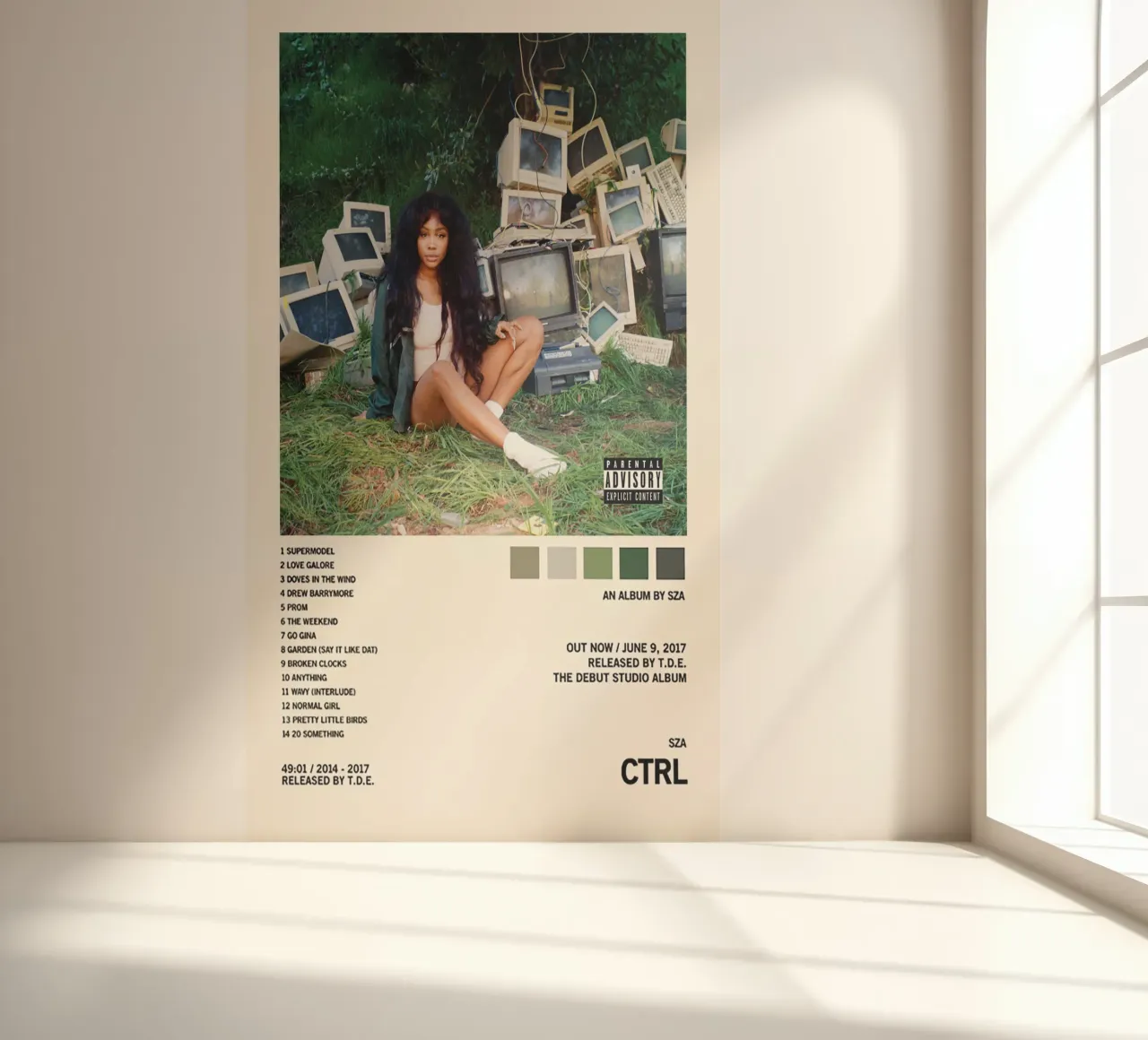 CTRL – SZA fotobehang van Attaboy Dsgn