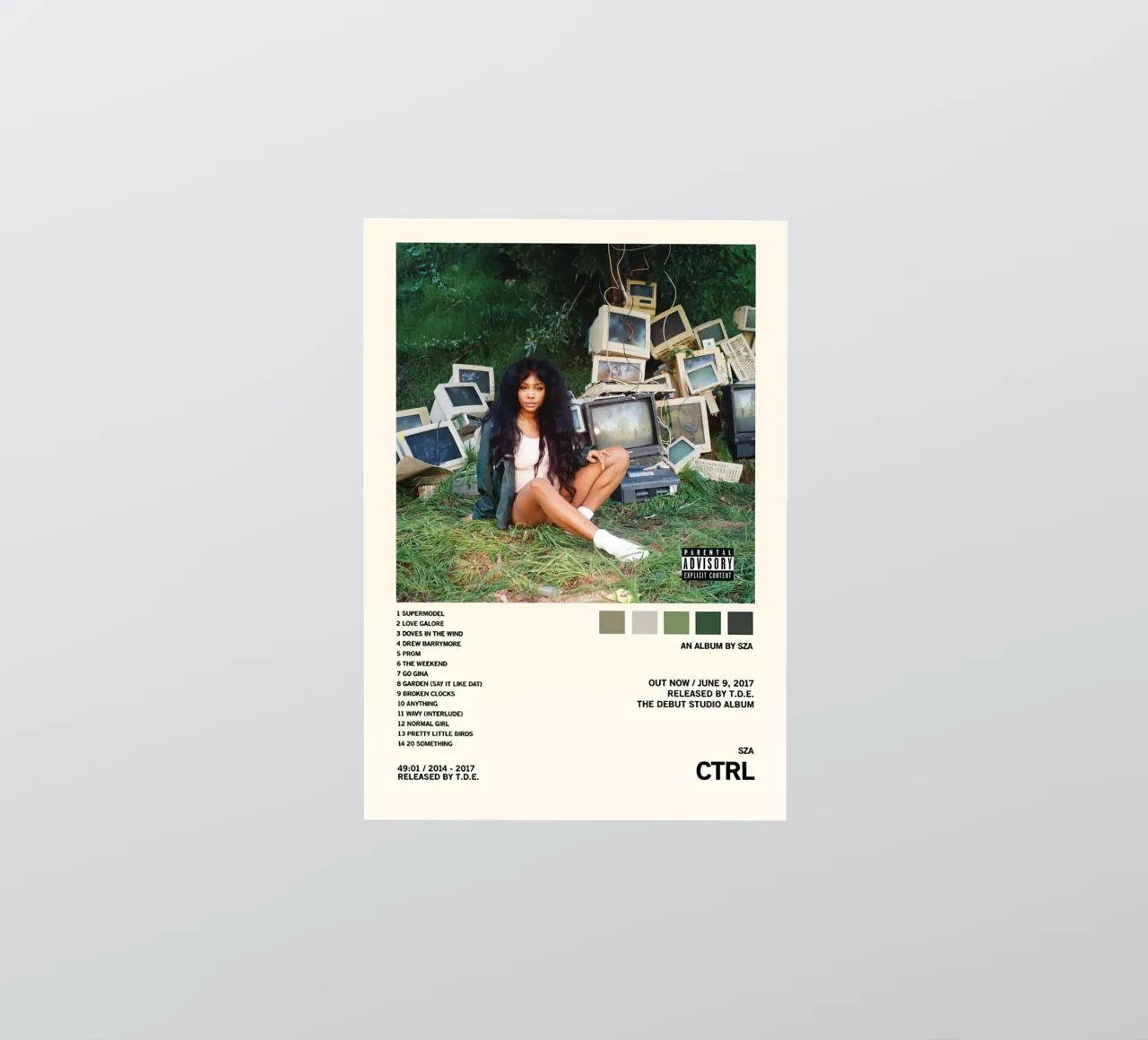 CTRL – SZA sticker by Attaboy Dsgn