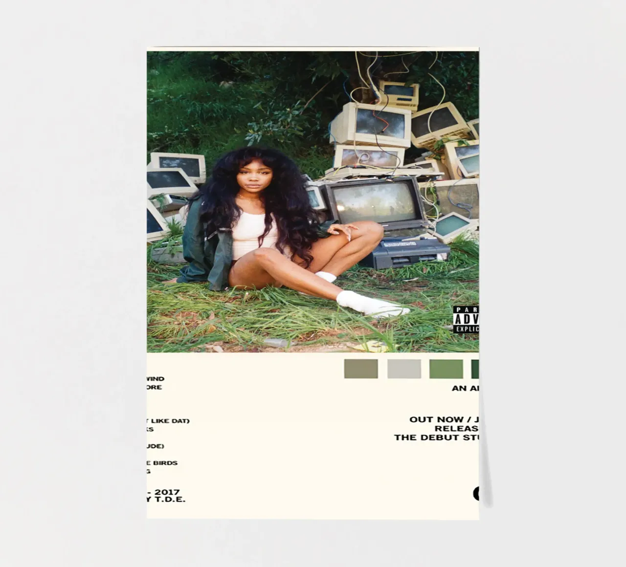 CTRL – SZA sticker sheet by Attaboy Dsgn