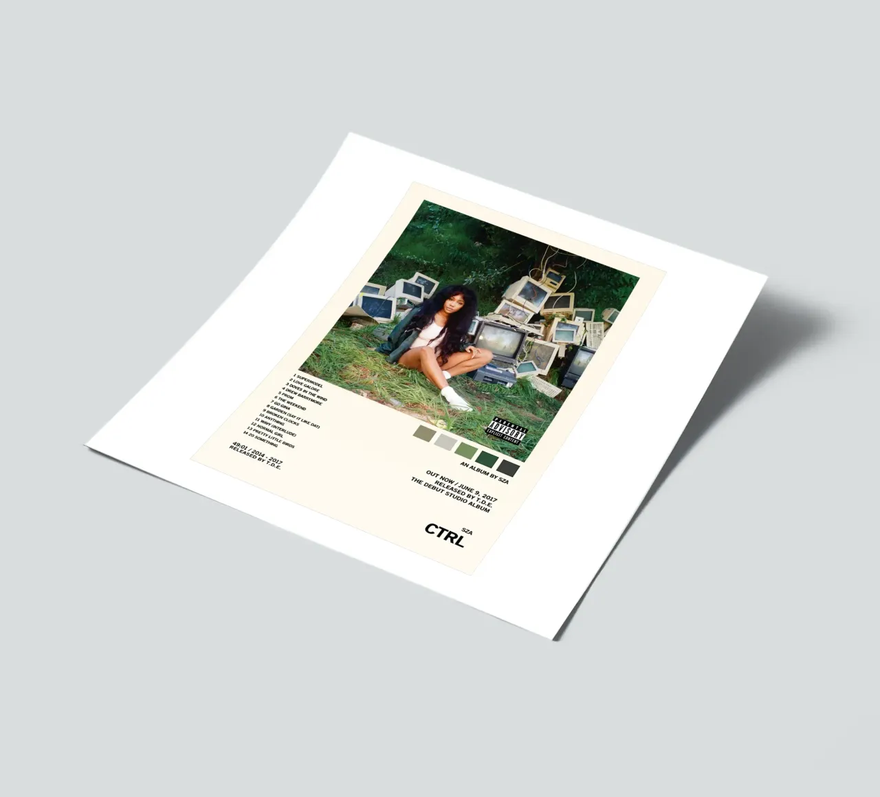 CTRL – SZA sticker sheet by Attaboy Dsgn