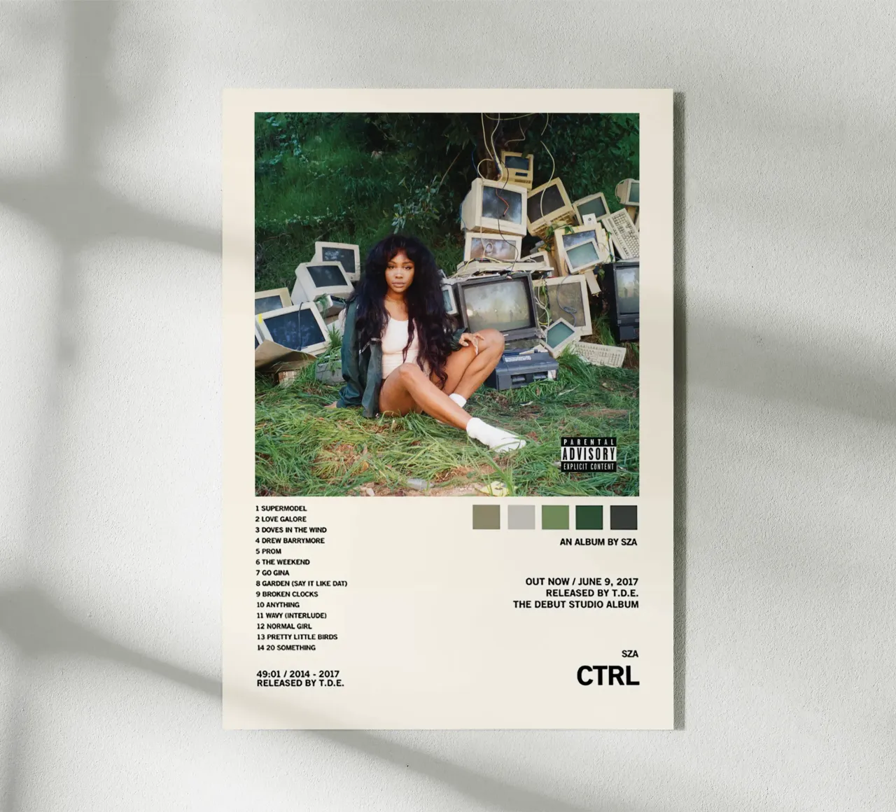 CTRL – SZA plexiglass da Attaboy Dsgn